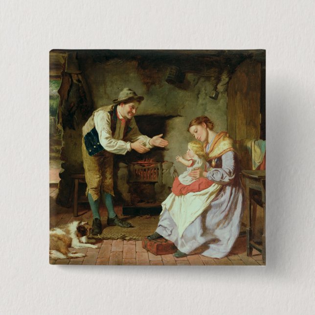 Chapa Cuadrada Venido al papá (Anverso)