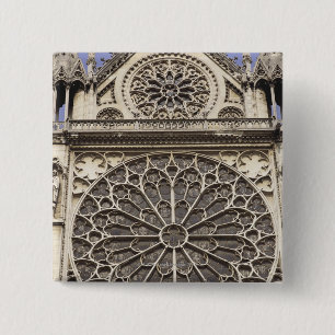 Chapa Cuadrada Ventana color de rosa del sur en la catedral de