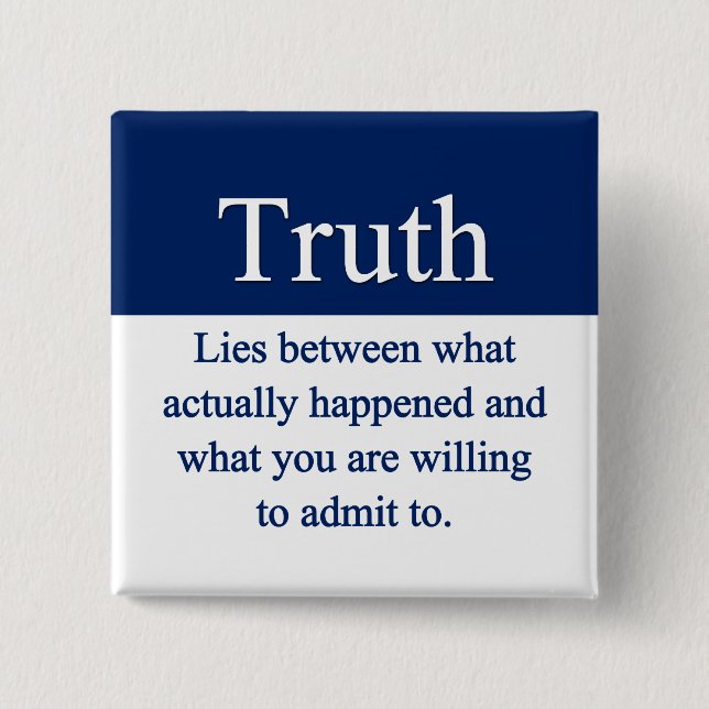 Chapa Cuadrada Verdad (Anverso)