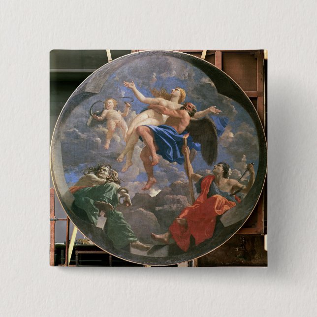 Chapa Cuadrada Verdad robada lejos por tiempo fuera del alcance (Anverso)