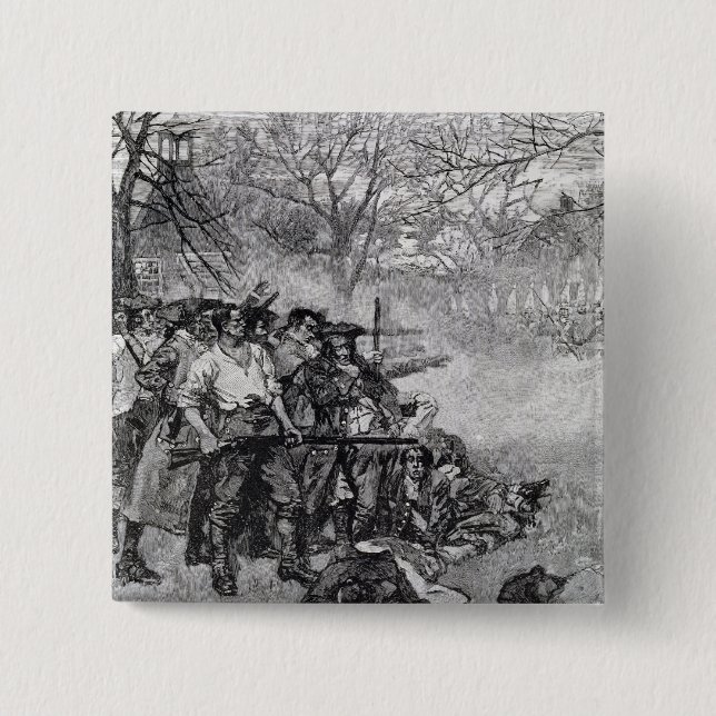 Chapa Cuadrada Verde de Lexington (Anverso)