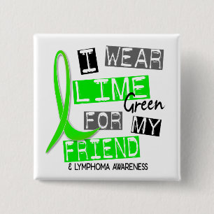 Chapa Cuadrada Verde lima del desgaste del linfoma I para mi