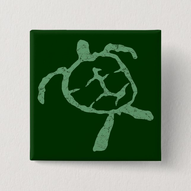 Chapa Cuadrada verde tortuga (Anverso)