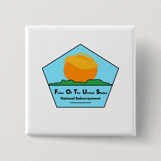 Chapa Cuadrada Vergüenza nacional (Anverso)