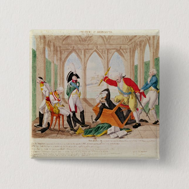 Chapa Cuadrada Vergüenza y pesar, un Play tragicómico (Anverso)