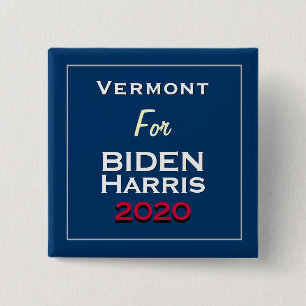 Chapa Cuadrada Vermont para BIDEN HARRIS 2020 Square