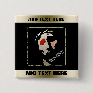 Chapa Cuadrada Verso religioso de la biblia de Pascua Jesús el  