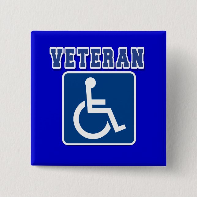 Chapa Cuadrada Veterano discapacitado (Anverso)