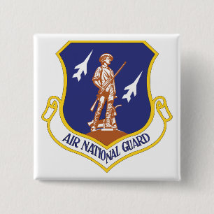 Chapa Cuadrada Veterano Militar de la Guardia Nacional Aérea