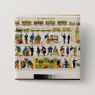 Chapa Cuadrada Viaje del carril, c.1850