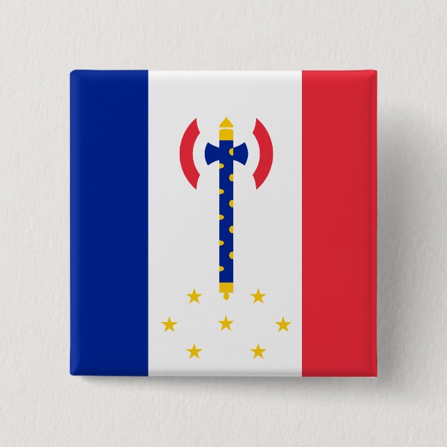 Chapa Cuadrada Vichy, bandera de Francia (Anverso)