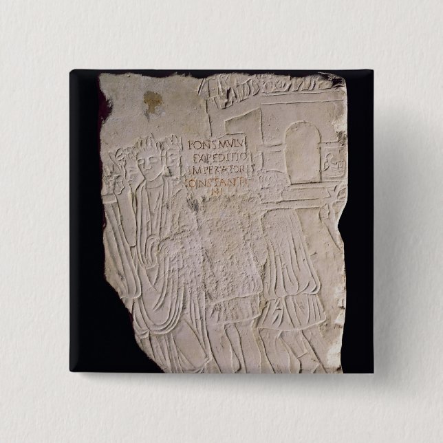 Chapa Cuadrada Victoria de Constantina el gran excesivo (Anverso)