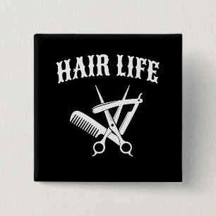 Chapa Cuadrada Vida del cabello - Peluquero