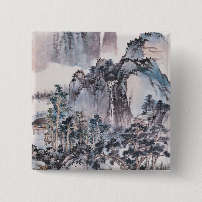 Chapa Cuadrada Vida en las montañas (Anverso)