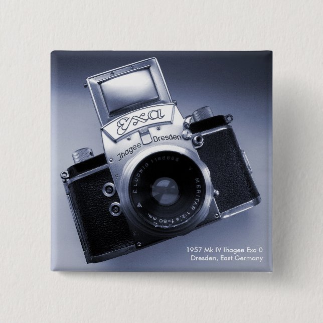 Chapa Cuadrada Vieja Camera (Mk 1957 IV Ihagee Exa 0) (Anverso)