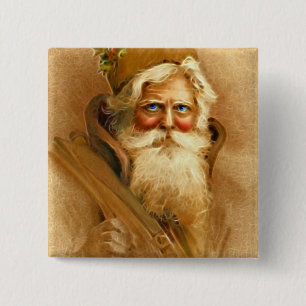 Chapa Cuadrada Viejo Mundo Papá Noel, St. Nick del Victorian del