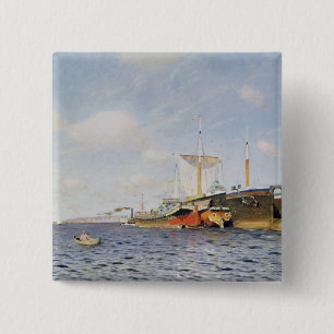 Chapa Cuadrada Viento fresco en el Volga, 1895