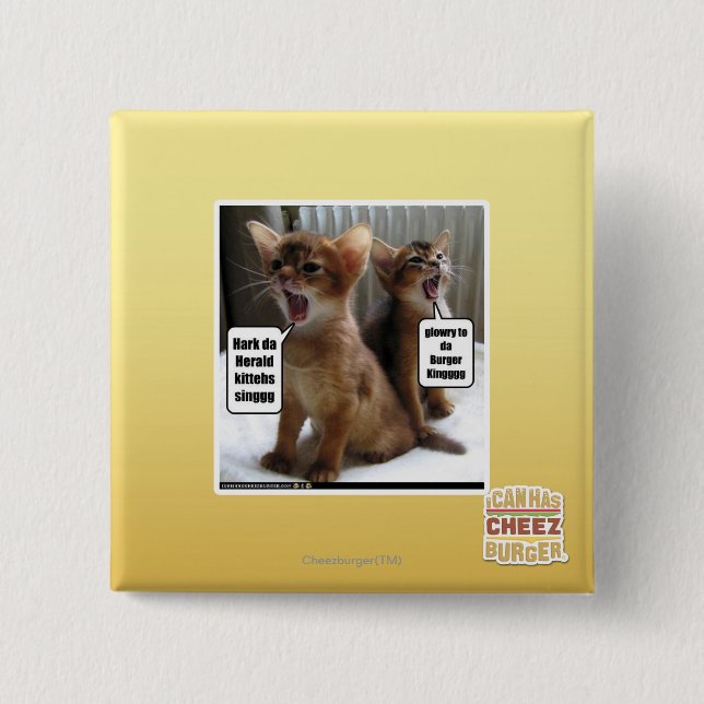 Chapa Cuadrada Villancicos de Kitteh (Anverso)