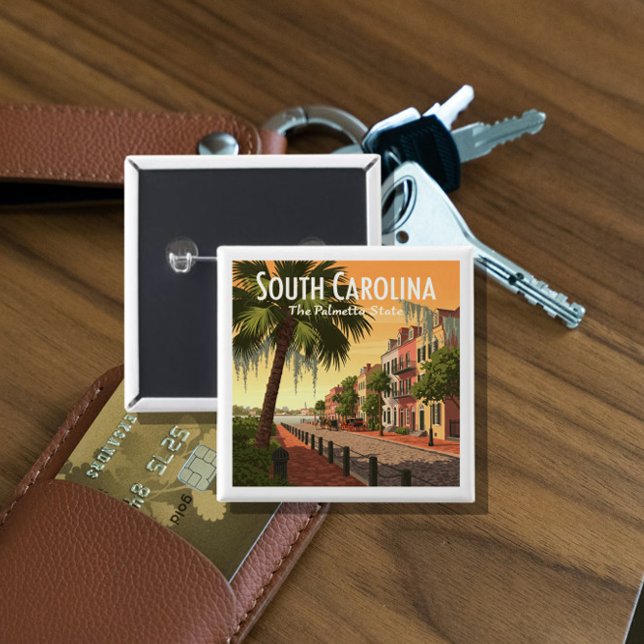 Chapa Cuadrada Viñage South Carolina (Subido por el creador)