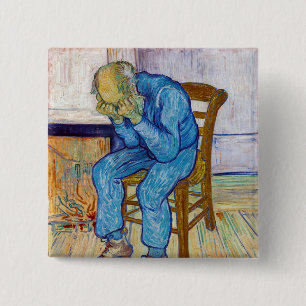 Chapa Cuadrada Vincent van Gogh - A las puertas de la eternidad