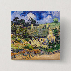 Chapa Cuadrada Vincent Van Gogh - Cabañas con Tejado en Cordevill