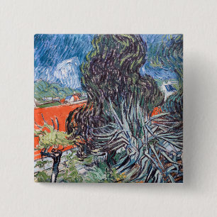 Chapa Cuadrada Vincent van Gogh - El jardín del doctor Gachet