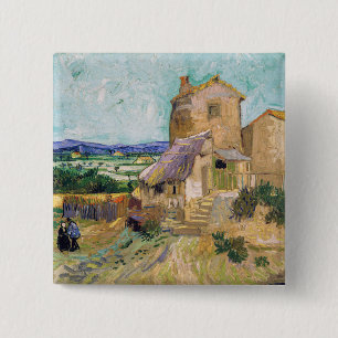 Chapa Cuadrada Vincent van Gogh - El viejo molino