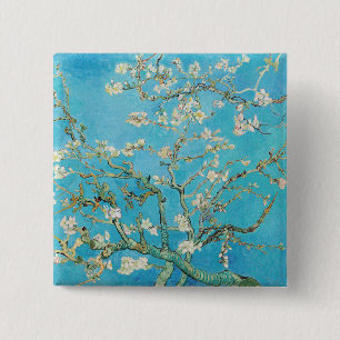 Chapa Cuadrada Vincent van Gogh - Flor de Almendro