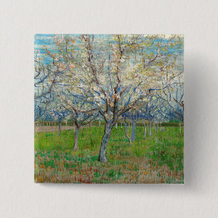Chapa Cuadrada Vincent van Gogh - Huerto de Rosas