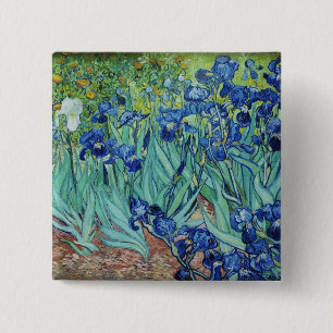 Chapa Cuadrada Vincent van Gogh Lirios