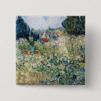 Vincent van Gogh - Miss Gachet en su jardín