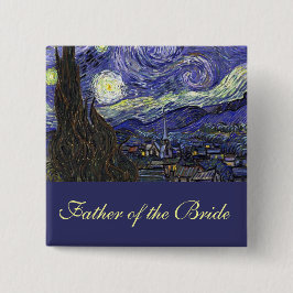 Chapa Cuadrada Vincent van Gogh, Noche Starry