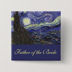 Chapa Cuadrada Vincent van Gogh, Noche Starry