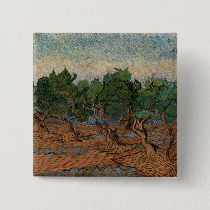 Chapa Cuadrada Vincent van Gogh - Olivar