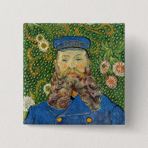 Chapa Cuadrada Vincent Van Gogh - Postman Joseph Roulin