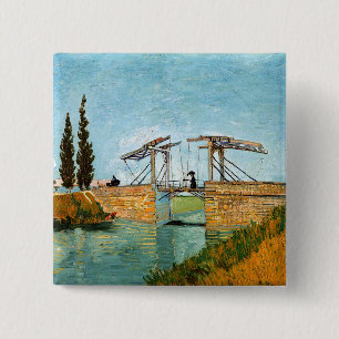 Chapa Cuadrada Vincent van Gogh - Puente de Langlois en Arles #3