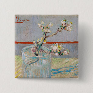 Chapa Cuadrada Vincent van Gogh - Rama de Almendro en un Vaso