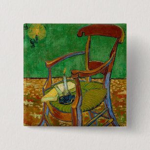 Chapa Cuadrada Vincent van Gogh - Silla de Paul Gauguin