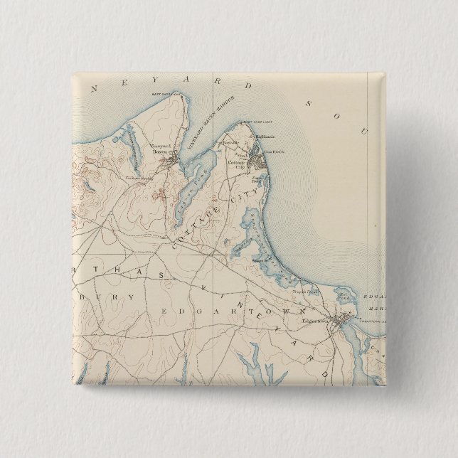 Chapa Cuadrada Viñedo de Martha, Massachusetts (Anverso)