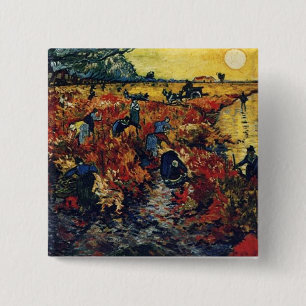 Chapa Cuadrada Viñedo Rojo, Van Gogh, 1888