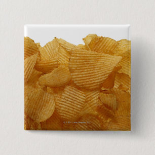 Chapa Cuadrada Viñetas de papa sobre fondo blanco, imagen DFF