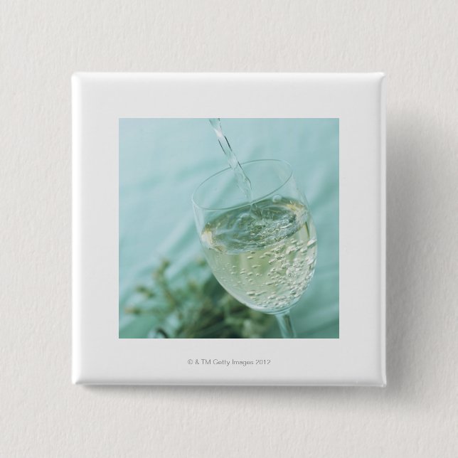 Chapa Cuadrada Vino blanco (Anverso)