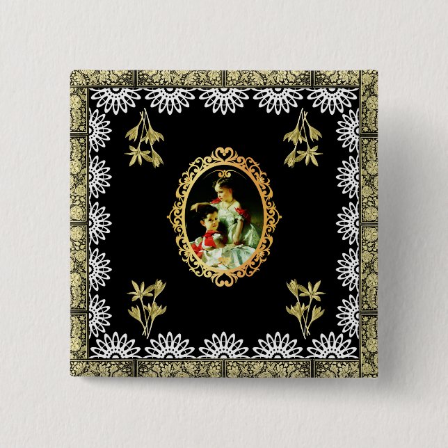 Chapa Cuadrada Vintage 115 (Anverso)