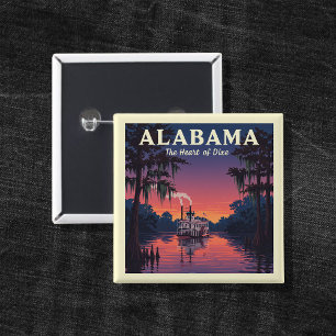 Chapa Cuadrada Vintage Alabama
