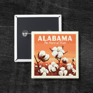 Chapa Cuadrada Vintage Alabama