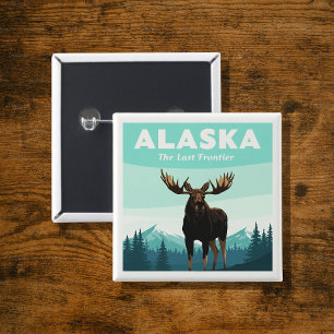 Chapa Cuadrada Vintage Alaska