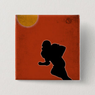 Chapa Cuadrada Vintage American Football Player Gift For Football