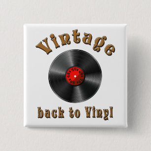 Chapa Cuadrada Vintage - De vuelta a Vinyl, el registro vuelve