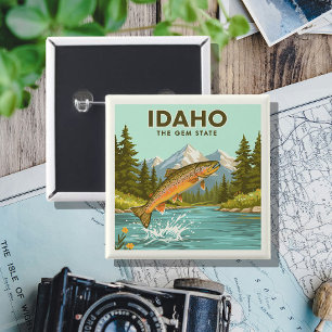 Chapa Cuadrada Vintage Idaho