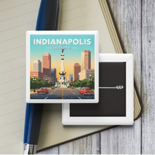Chapa Cuadrada Vintage Indianapolis Indiana